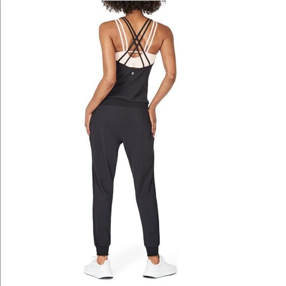 Sweaty Betty Beautify Jumpsuit, One Piece, Black, XL, Size 12, NWT - Picture 3 of 3
